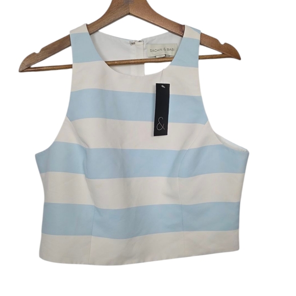 Sachi + Babi Leighton Skirt Lexi Top Set Sailorstripe Blue White New With Tags - Picture 4 of 10